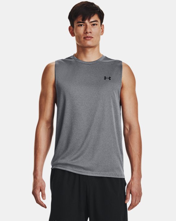 UA Velocity Muscle - Camisole pour homme, Gray, pdpMainDesktop image number 0
